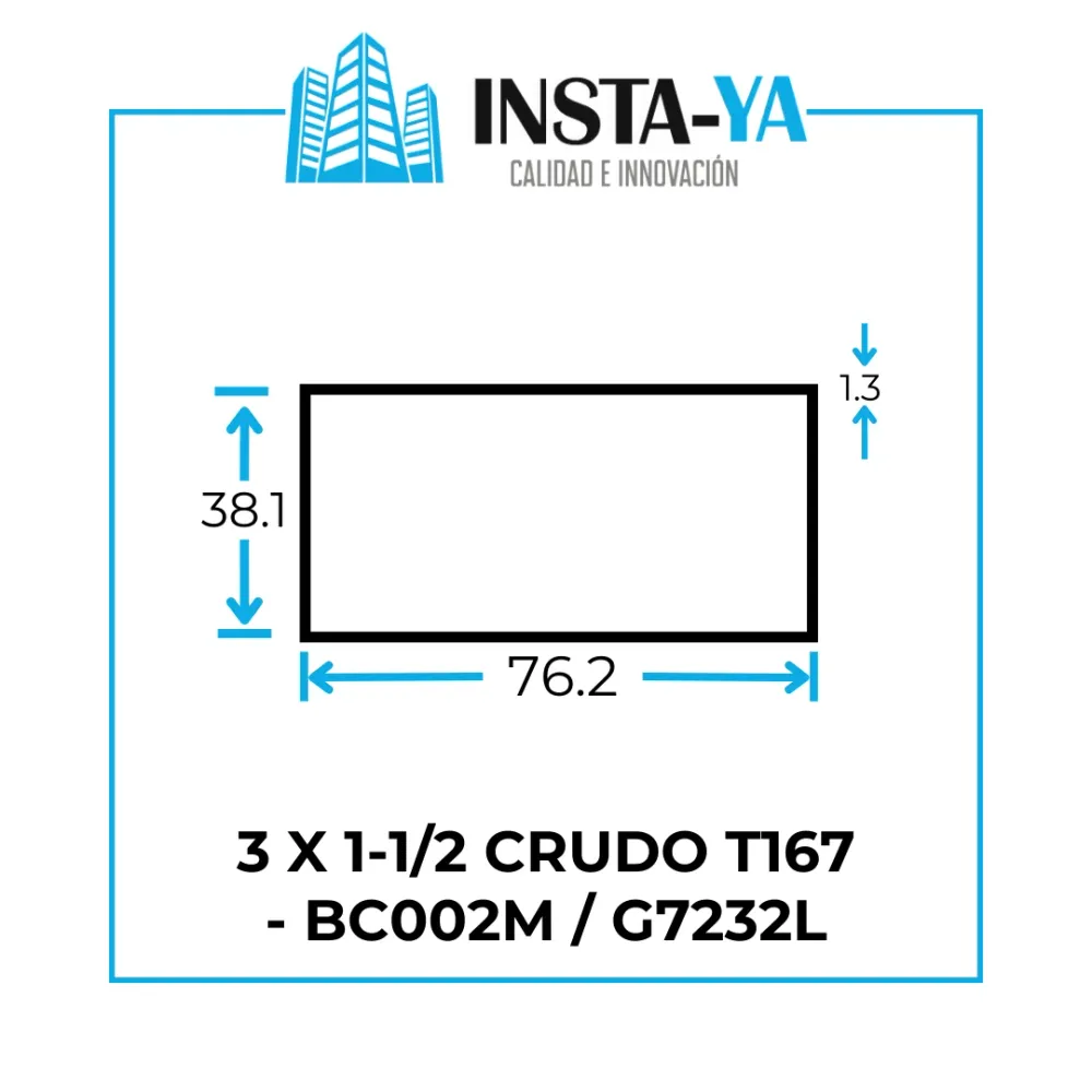 BOQUILLERA O CODAL 3 X 1-1/2 CRUDO T167 - BC002M / G7232L INSTA-YA PITALITO