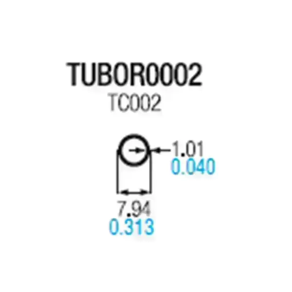TC002 TUBO ALUMINIO CIRCULAR 5/16" MATE - TCCM1M / YG08 INSTA-YA PITALITO