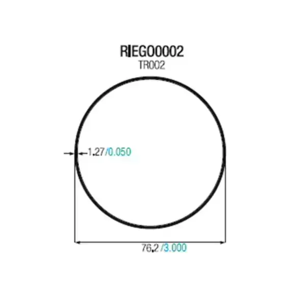 TUBO ALUMINIO CIRCULAR 3" RIEGO MATE - 0002 - TCCM14M INSTA-YA PITALITO