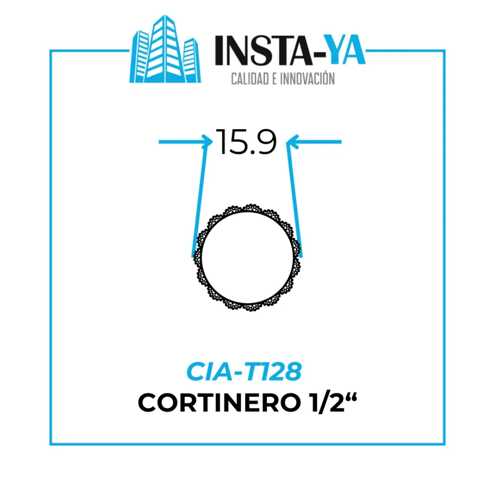 TUBO CORTINA 1/2" - TCC0 Cafe INSTA-YA PITALITO