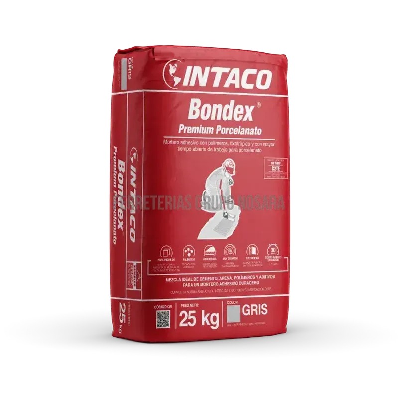 BONDEX PREMIUM 25KG INTACO PORCELAN GRIS