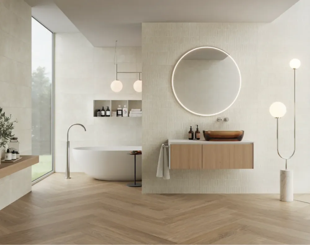 KTL LEIRIA GRAN FORMATO SLIM 3ACOLEIIPDPA ALMOND 120X280 Ktl Ceramicas, S.L.
