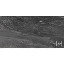 Piso Cerámico Folsom Black Rectificado 59.3X119.0 Cm Lamosa Cobertura: 1.41 M² Por Caja 1572883, (Precio Por Metro)