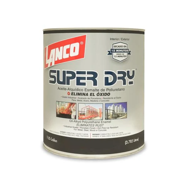 LANCO PINTURA ANTICORROSIVA SUPER DRY MATE BLANCO GALON