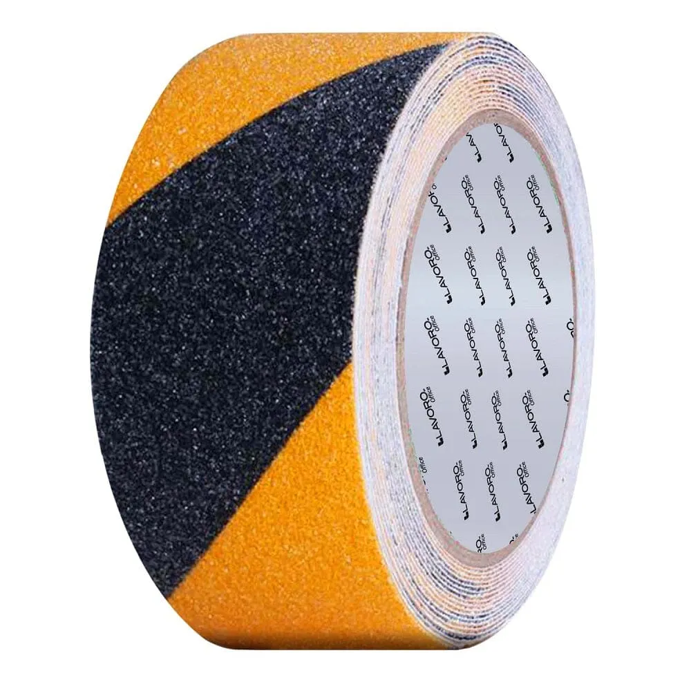Cinta Antideslizante Amarillo/Negro 5 mt X 50 mm LAVORO