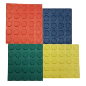 Pavimento Circulos Azul Lestare 3Mm 1,00X15 Metros Rollo