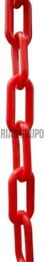 Cadena de plastico roja 5 mm CAPL-5R Fiero 3/16 Por Metro LIBRE
