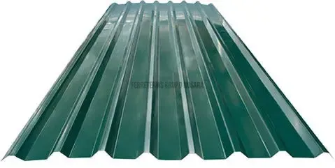 Lamina techo rectangular esmaltada verde (#28) 1.07 x 3.66 metros 0.31 ALUTEC LIBRE