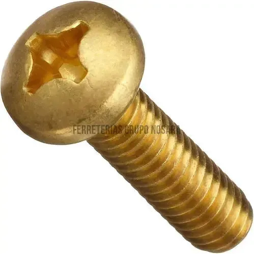 TORNILLO METAL C/CIL 8X1" BRONCE LIBRE
