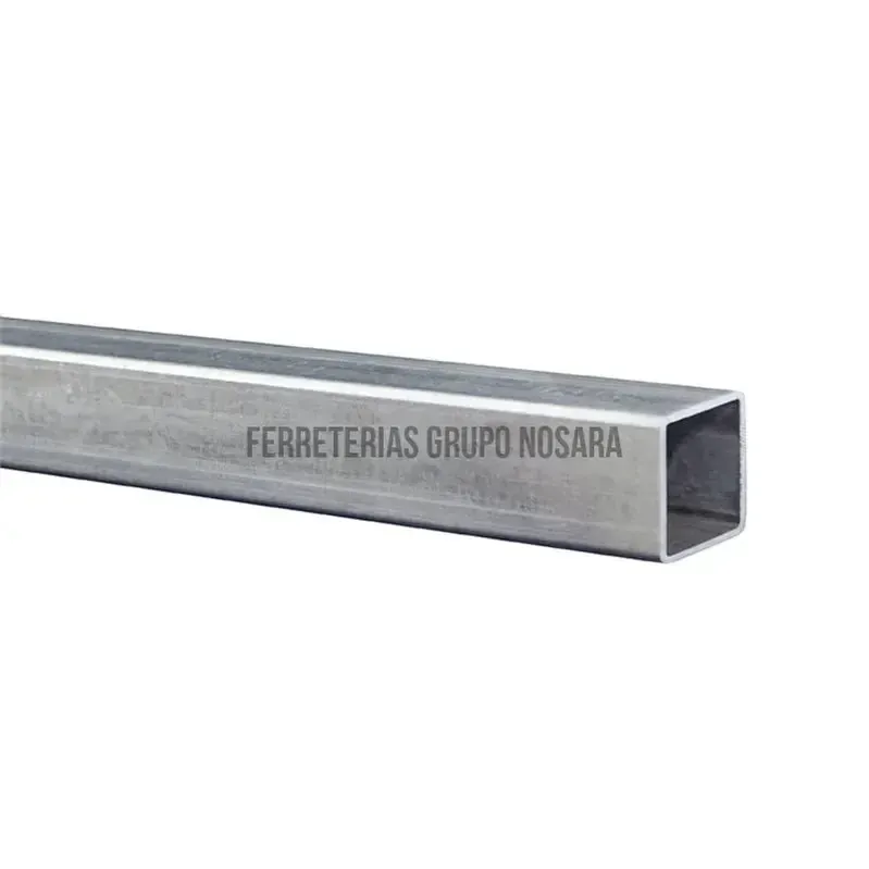 Tubo estructural hierro galvanizado cuadrado 2" x 2" (50 x 50 x 1.20 mm) 6 metros LIBRE