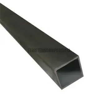 Tubo estructural hierro negro cuadrado 2" x 2" (50 x 50 x 1.50 mm) 6 metros LIBRE