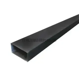 Tubo estructural hierro negro rectangular 4" x 6" (100 x 150 x 2.38 mm) 6 metros (calibre verde)