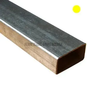TUBO RECTANGULAR ESTRUCTURAL HIERRO GALVANIZADO 2" X 4" ( 48 X 96 X 1.50 mm ) 6 m LIBRE