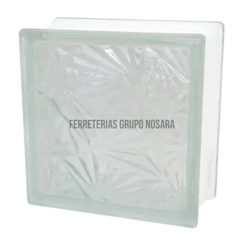 VIDRIO BLOCK ICE FLOWER DIAMOND / 19 x 19 x 8 cm LIBRE