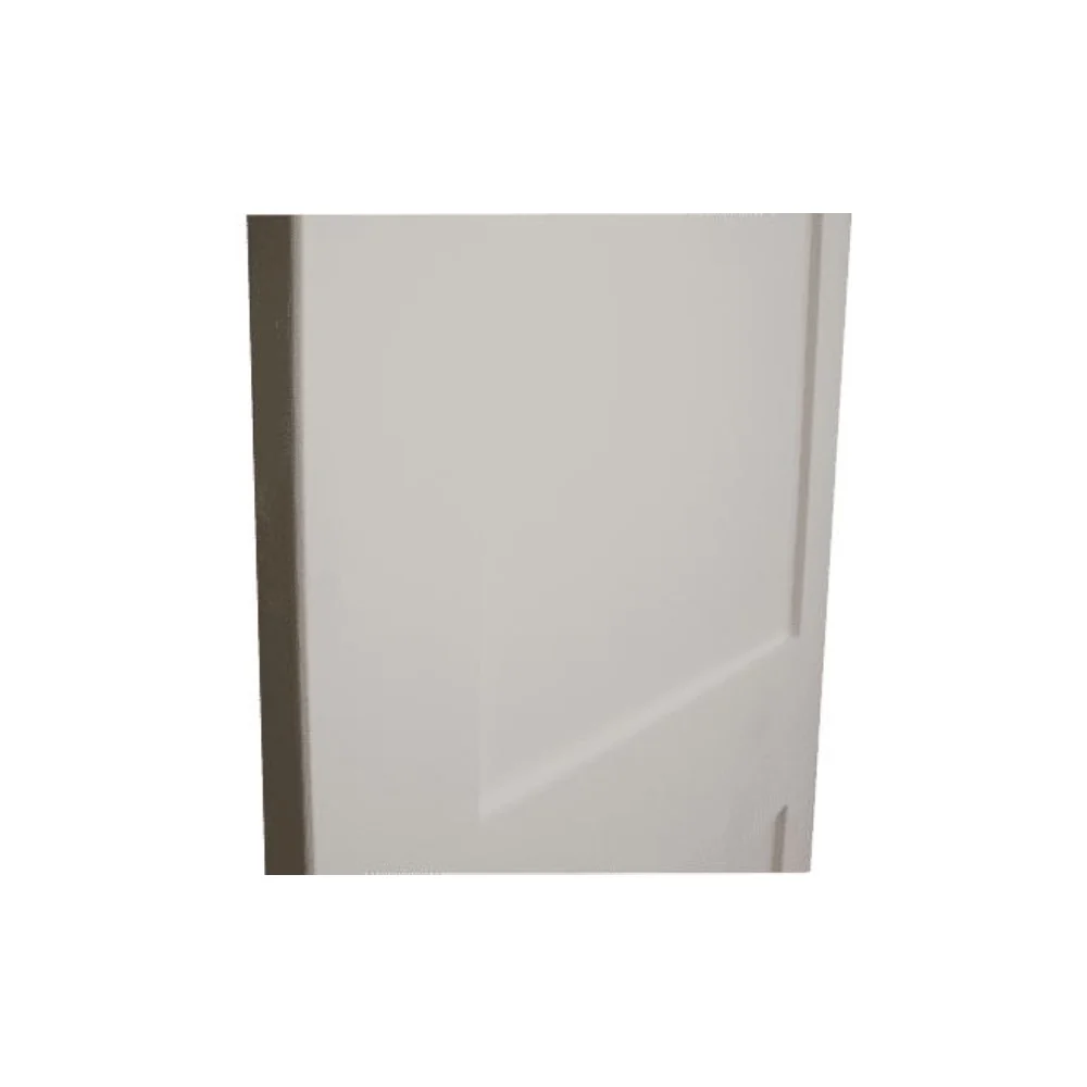 Losa para puerta interior de MDF con imprimación de núcleo sólido de 2 paneles, estilo Shaker blanco, de 30 x 8 ft
