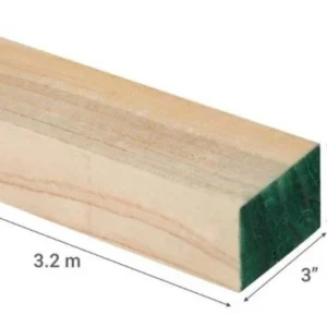 Madera Pino Bruto 2" x 3"