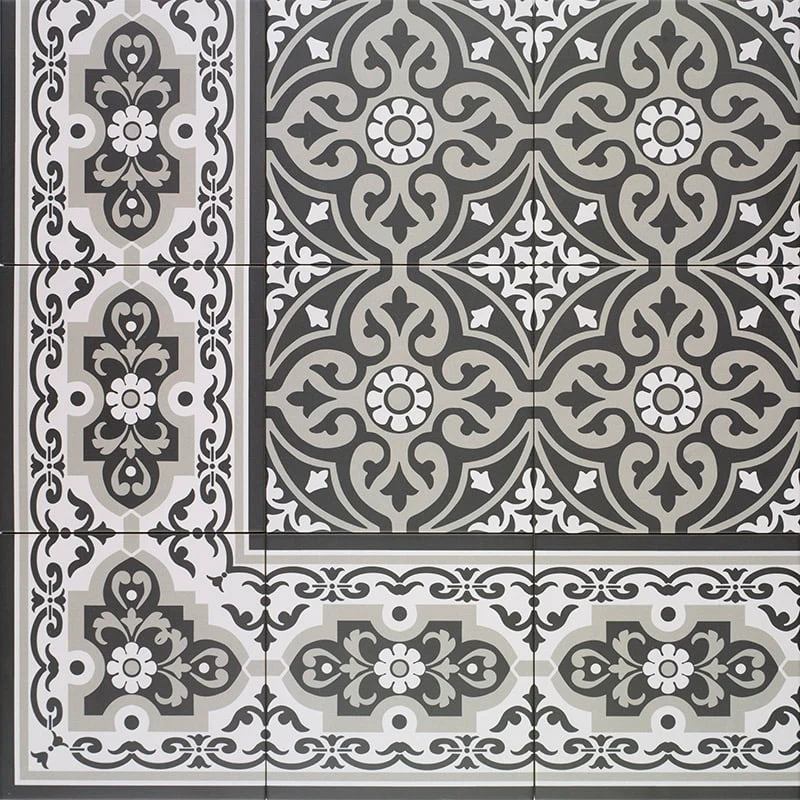 MAINZU Normandy Centro PT03778 Black 20 X 20 Manufactura Industrial Azulejera, S.L.