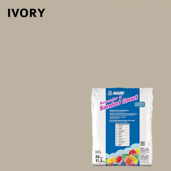 Lechada Con Arena Y Polimero - Mapei Keracolor S Ivory 25Lbs