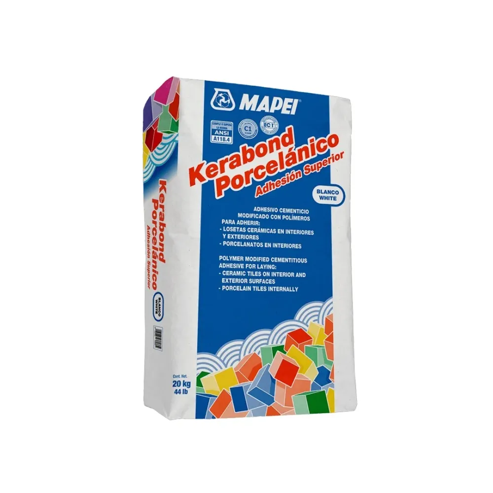 Mortero Con Polimero Blanco - Mapei Kerabond Porcelanico 20kg