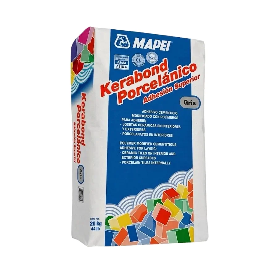 Mortero Con Polimero Gris - Mapei Kerabond Porcelanico 20kg