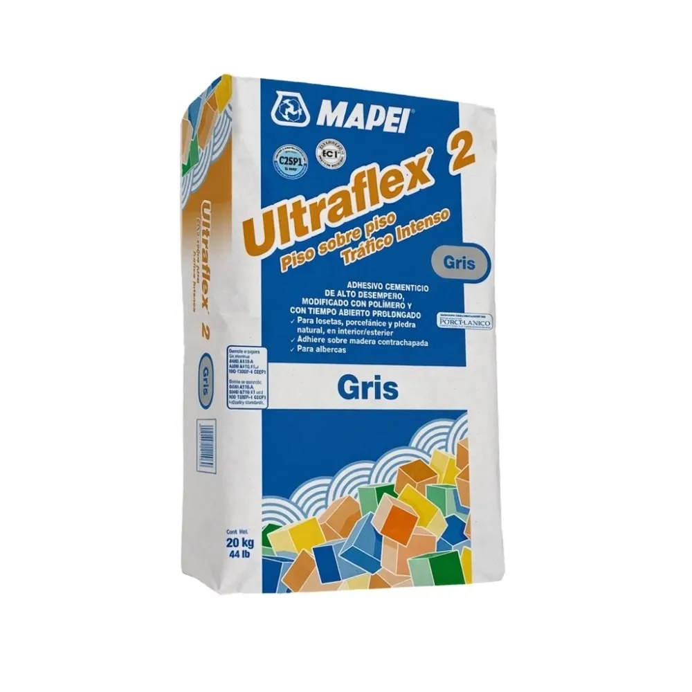 Mortero Con Polimero Gris - Mapei Ultraflex 2 20kg