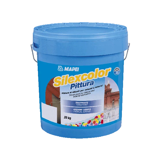 Pintura Transpirable Base De Silicato Blanco - Mapei Silexcolor 20Kg
