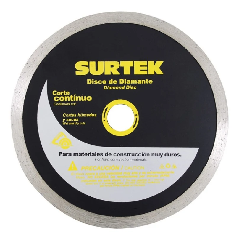 DISCO DE DIAMANTE CORTE CONTINUO 4 1/2 PULGADAS 123460 SURTEK MI FERRE