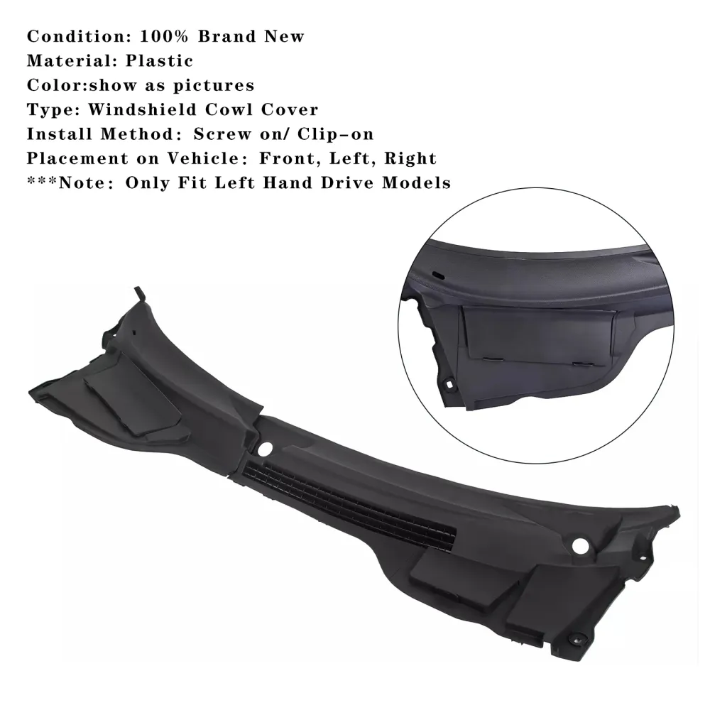 Mini Cooper Hatchback izquierdo 2007-2008&Cubierta del parabrisas derecho 51132751209 51132751210