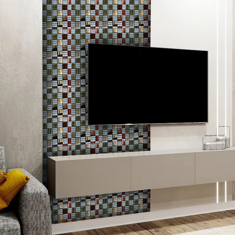 Mosaico de Aluminio Adhesivo - M010