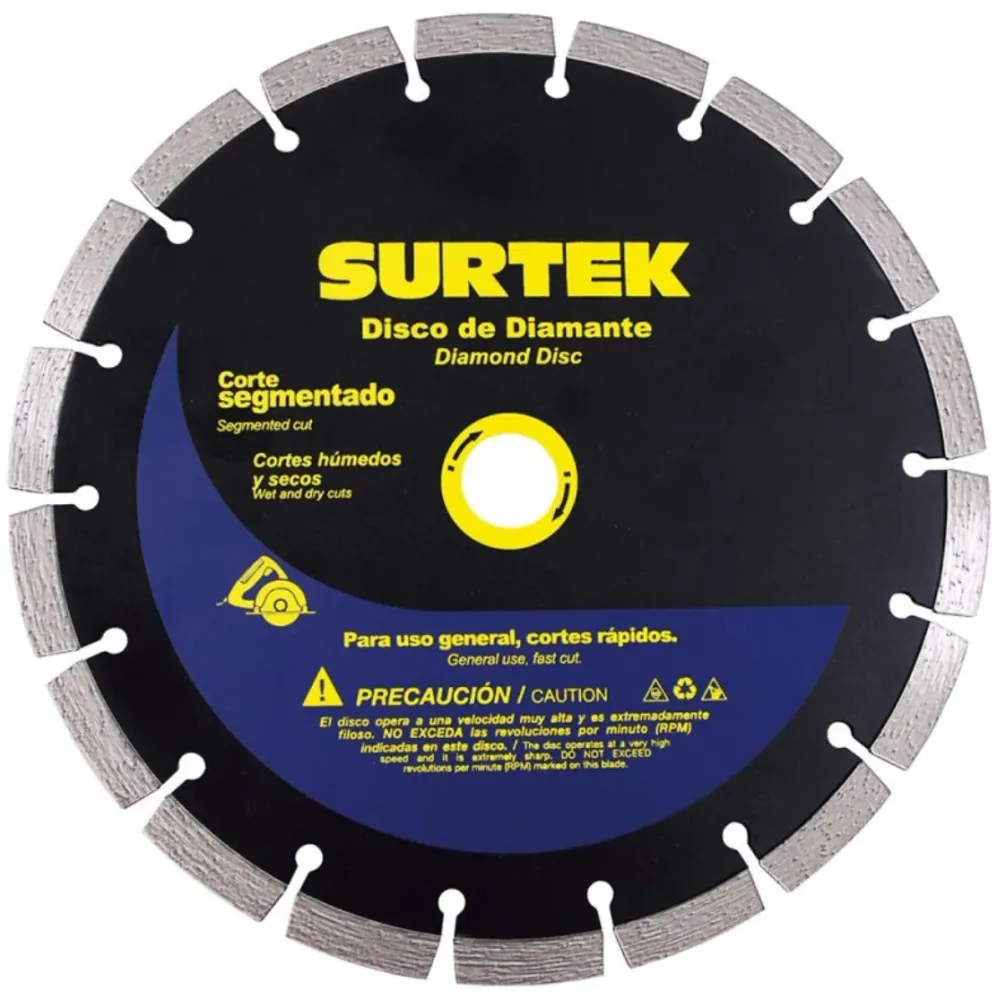 123462 DISCO DE DIAMANTE CORTE SEGMENTADO 4 1/2 PULGADAS SURTEK My Store