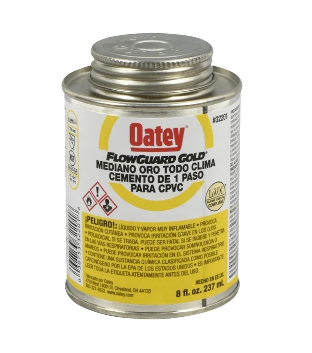 CEMENTO DE 1 PASO PARA CPVC 237 ML ORO OATEY My Store