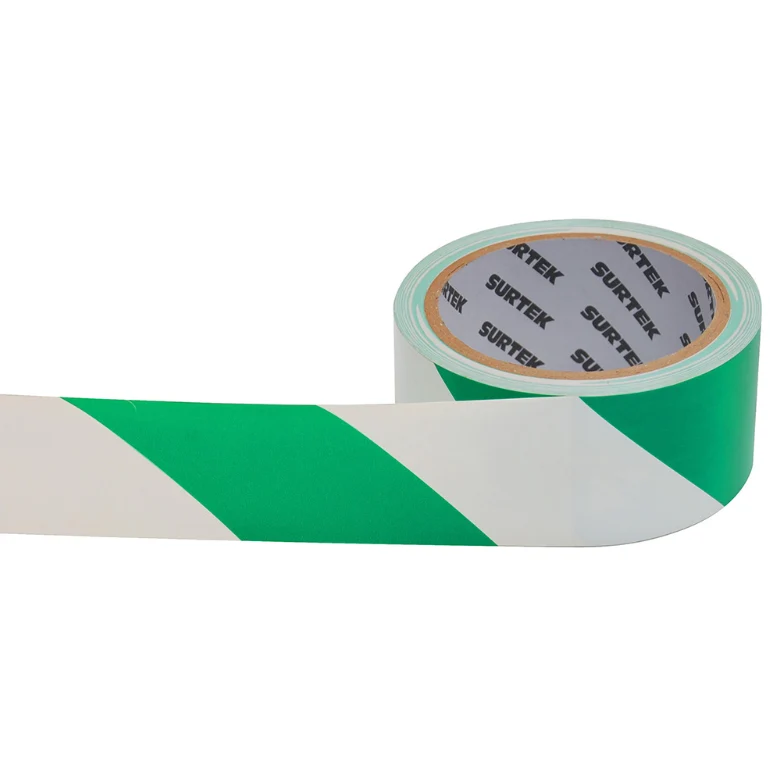 CINTA SEÑAL 2" 18M BLANCO/VERDE 138062 SURTEK My Store
