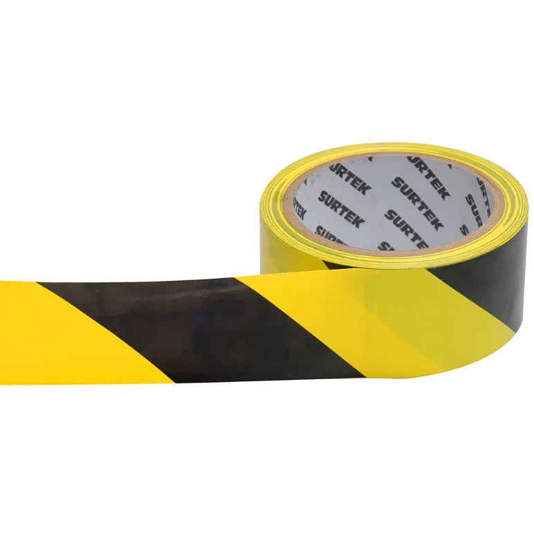 CINTA SEÑAL 2" 18M NEGRO/AMARILLO 138060 SURTEK My Store