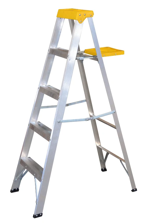 ESCALERA DE ALUMINIO TIPO TIJERA, 4 PELDAÑOS, 1.54MT ET4 SURTEK My Store