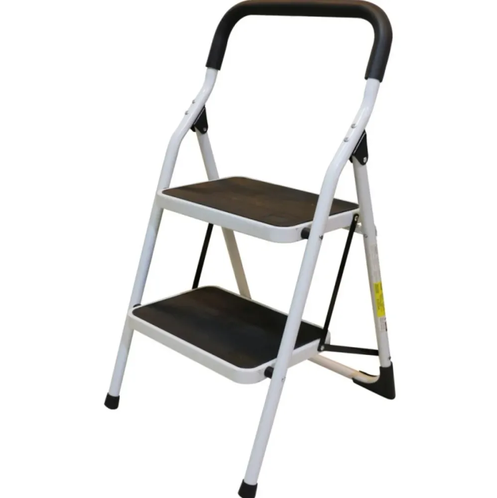 ETT2 ESCALERA TUBULAR PLEGABLE TABURETE ACERO 2 ESCALONES SURTEK My Store