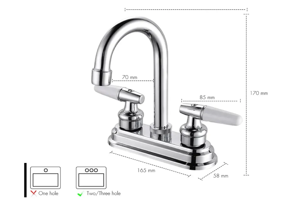 MEZCLADORA PARA LAVABO 4" SP -40004-2 SOLVEX My Store