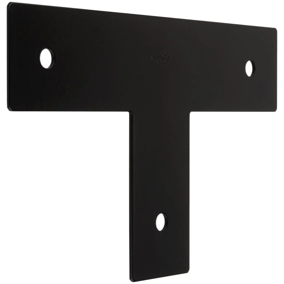 1163BC Correa en T de 3" x 13-1/2" x 8-1/4" estilo indio, color negro National Hardware