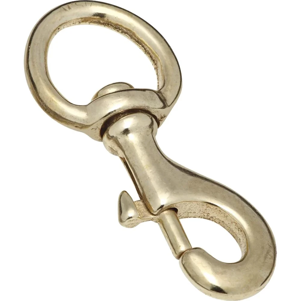 3174BC Mosquetón de perno de 1" x 3-1/2", eslabón giratorio redondo - Bronce National Hardware