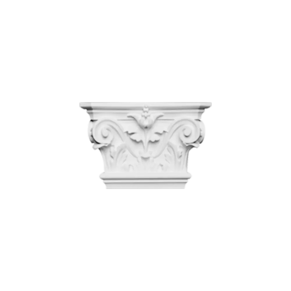 Capitel de pilastra de poliuretano Orac Decor K201 - 15 x 6 cm (alto x profundidad)