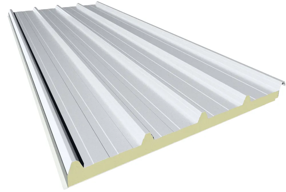 Panel de Cubierta Easy Agro de 5 Grecas PUR Blanco