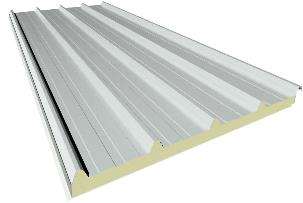 Panel de Cubierta Easy Agro de 5 Grecas PUR Blanco