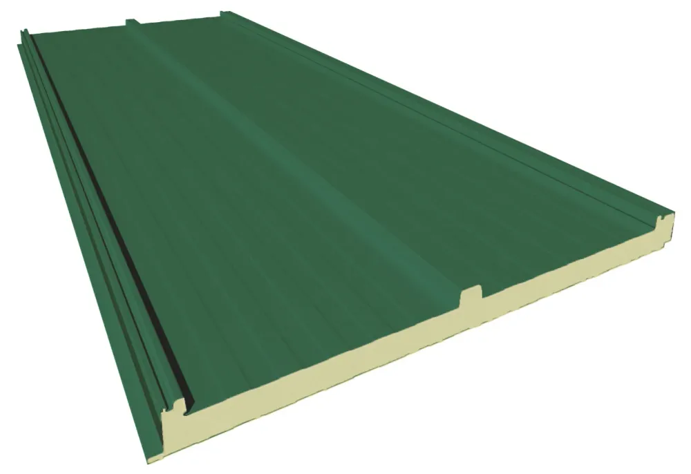 Panel de Cubierta de 3 grecas PUR Blanco