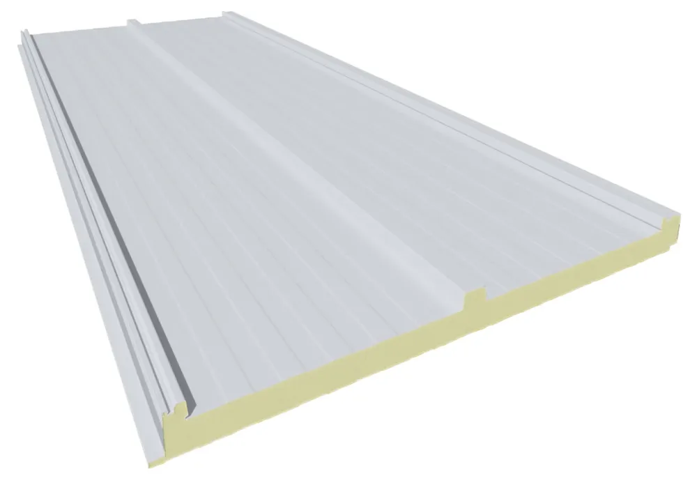 Panel de Cubierta de 3 grecas PUR Blanco