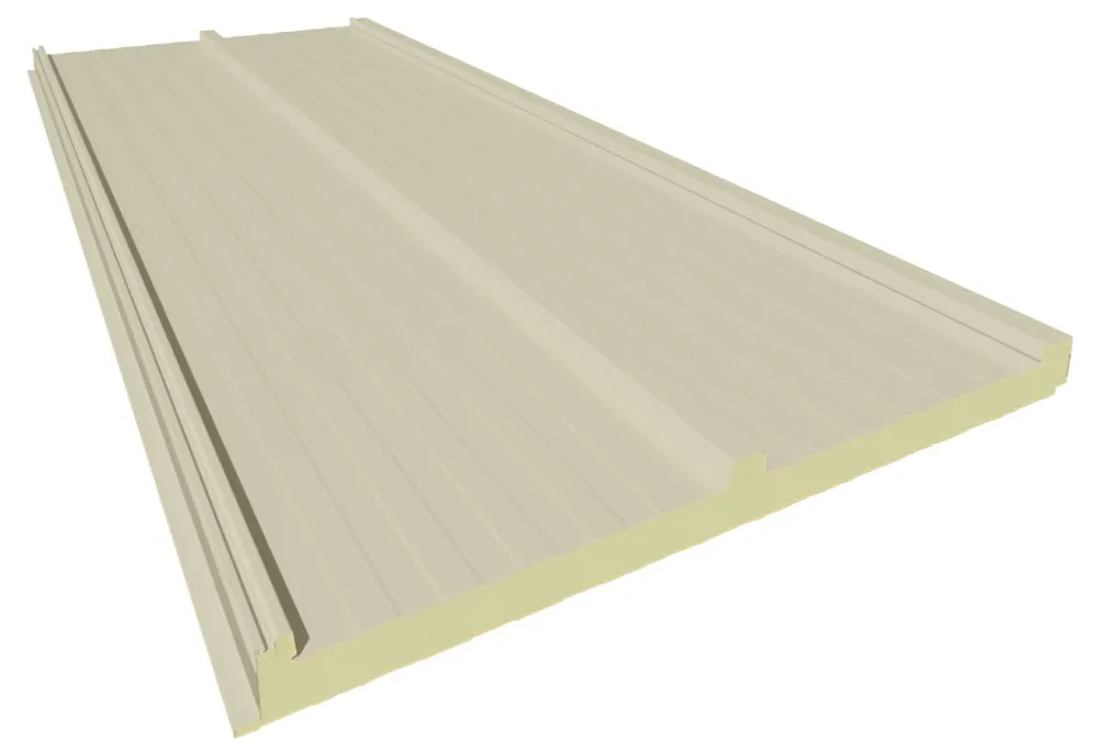 Panel de Cubierta de 3 grecas PUR Blanco