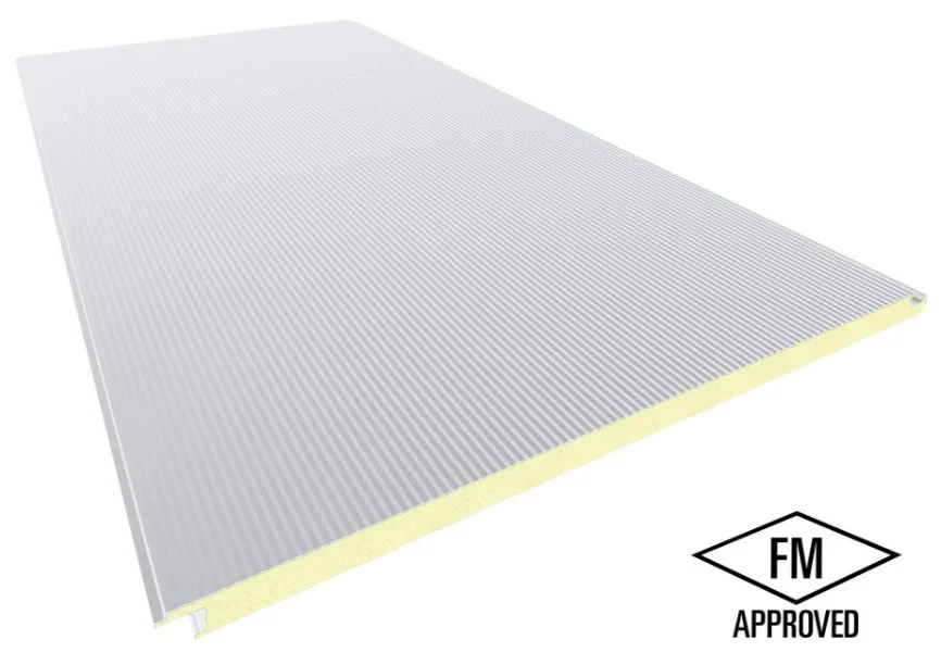 Panel de Fachada Microperfilado FM Blanco