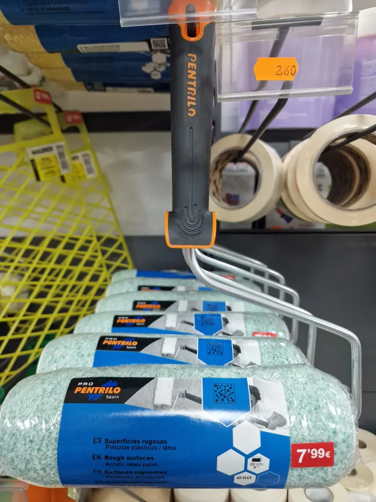 Rodillo Microfibra Competidor Superficies Rugosas 22cm Pentrilo