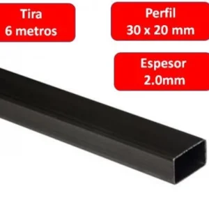 Perfil Fierro Rectangular en 2.0 m/m