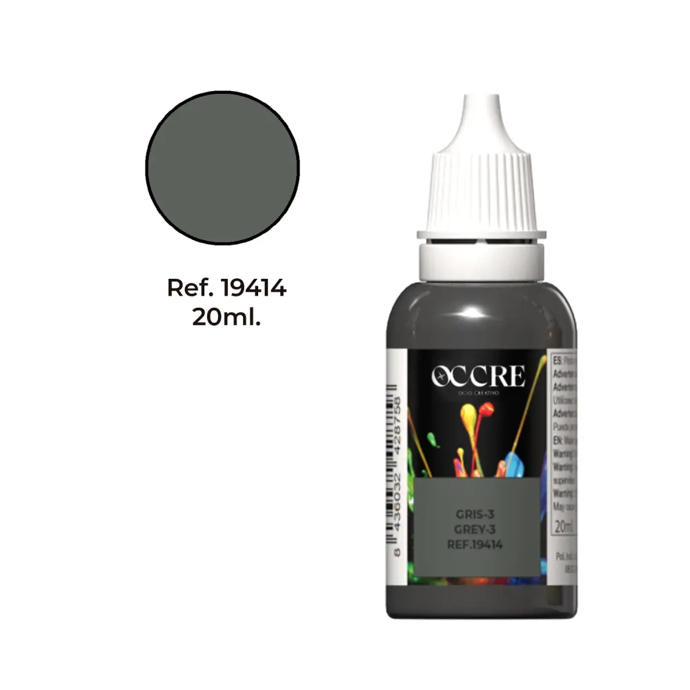 Pintura Acrílica Gris oscuro 20 ml