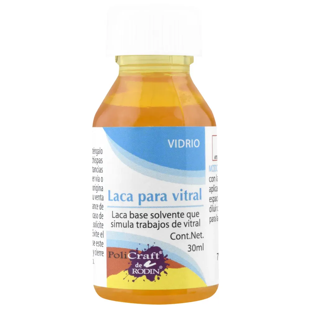 Pintura Laca Vitral Frasco 35ml Policraft Elegir Color