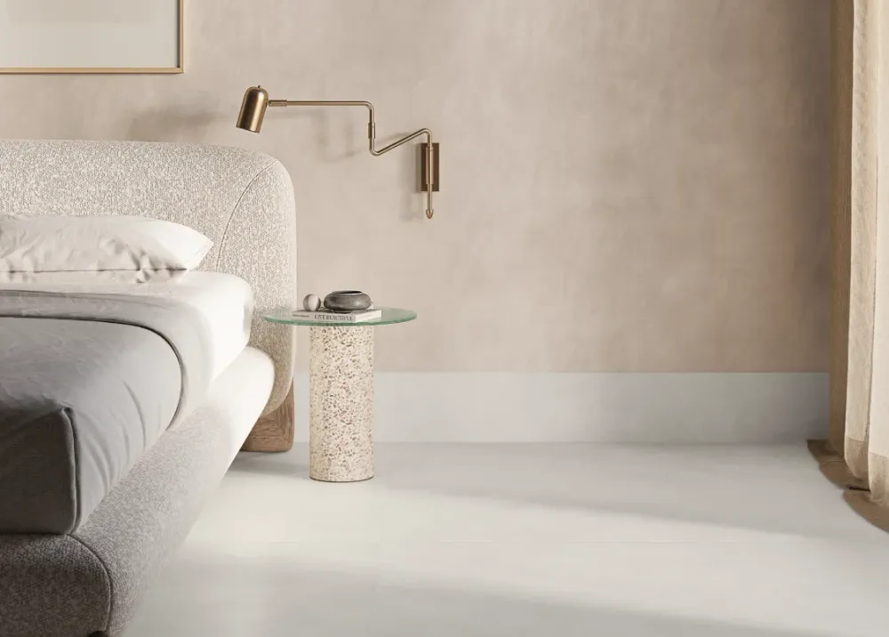 Porcelanato Esmaltado Mate Rectificado 80X80cm Off White - Portobello Temps Hit